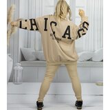 Pri Women's tracksuit loose sweatshirt + ribbed leggings CHICAGO | Shoptok.si