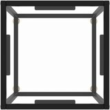  Stolić za kavu crni s kaljenim staklom 40 x 40 x 50 cm | shoptok.hr
