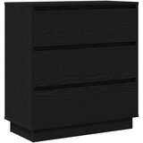 vidaXL Noćni ormarić Crni hrast Konstruirano drvo 71 x 34,5 x 75 cm | shoptok.hr