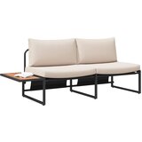  Vrtni kauč s jastukom Sivo-smeđa 200,5 x 70 x 85,5 cm Čelik | Eponuda.ba