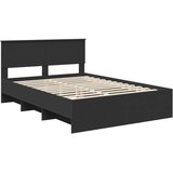  Krevetna konstrukcija Crna 160 x 200 cm Konstruirano drvo | shoptok.hr