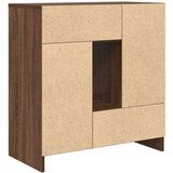  Komoda s predali in vrati, rjavega hrasta, 70,5x34x74,5 cm | Shoptok.si