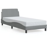 Furnova Posteljni okvir brez vzmetnice svetlo siv 90x200 cm blago, (21934606) | Shoptok.si