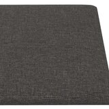 vidaXL Stenski paneli 12 kosov temno sivi 30x15 cm blago 0,54 m² | Shoptok.si