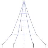 LED Božićno drvce s zemljanim klinovima Plava 182 cm Metal | shoptok.hr