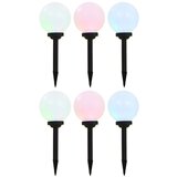  the living store zunanje solarne svetilke 6 kosov led okrogle 20 cm rgb - solarna svetlika, (21749913) | Shoptok.si