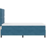Box spring krevet Tamno plava 90 x 200 cm Baršun | shoptok.hr
