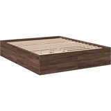 vidaXL Okvir za krevet smeđi hrast 150 x 200 cm konstruirano drvo | shoptok.hr