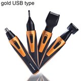 SARAHE SPORTSMAN Štiri-v-enem USB polnilni prirezovalnik za ušesa, nos, brado, obraz in obrvi, prirezovalnik za dlake za moške (zlati tip USB), (22151615) Cene