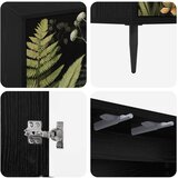  Kreveta RHENEN Crni hrast 69 x 33 x 76 cm Konstruirano drvo | shoptok.hr