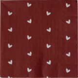 DBKD Serviete s srčki - rdeča | Shoptok.si