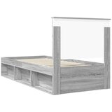  Okvir za krevet s uzglavljem Siva Sonoma 90 x 190 cm | shoptok.hr