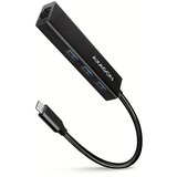 Axagon HMC-GL3A USB-C-Hub 3x USB-A Gbit-LAN schwarz USB 3.2 Gen 1 (3.1 Gen 1) Type-C 5000 Mbit /s Black | shoptok.hr