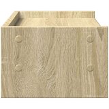 vidaXL Stojalo za ekran sonoma hrast 42x24x16 cm iverna plošča | Shoptok.si