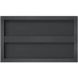  Zidne police 2 kom 50x30 cm crne nehrđajući čelik | Eponuda.com