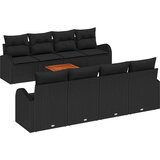  Sjedeća garnitura za vrt 9 kom. Crna poliratan 234 x 62 x 85 cm | shoptok.hr