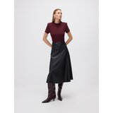 Reserved Midi suknja od umjetne kože - crno | shoptok.hr