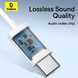 Baseus Žičane slušalice USB-C Baseus Encok CZ17 bijele A00170000213-Z1 | Eponuda.com