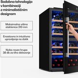 Klarstein illuminosa ugradbeni vinski hladnjak | dvozonski | uv zaštita | 143 litra | 57 boca | 60 cm | shoptok.hr