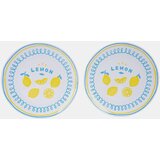 Sinsay Keramički tanjuri s motivom limuna 2 pack | shoptok.hr