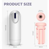 Leopard punjivi, gore i dolje, vibrirajući masturbator (bijeli) | shoptok.hr