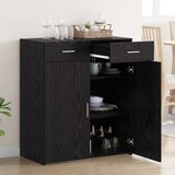 Ormarić za pohranu s ladicama Crni hrast 80 x 42.5 x 93.5 cm | Eponuda.ba