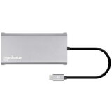 Manhattan Docking station 130660 12in1 USB-C - 3xHDMI/4xUSB/LAN/CR/PD 100W | ePonuda.com