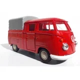 VW T1 double cabin pickup red 1:34
