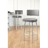 Hanah home set od 6 barskih stolica Wosa, siva tkanina Babyface, bele metalne noge | Eponuda.com