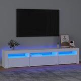 vidaXL TV ormarić s LED svjetlima bijeli 195x35x40 cm Cijene