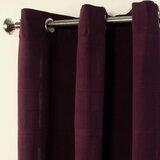 HOMESCAPES Bombažne zavese Rajput Ribbed Purple, par, 165x229 cm Kapljice, (20749210) | Shoptok.si