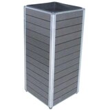  steber za rastline iz wpc monaco 27 cm x 27 cm x 62 cm antracitni Cene