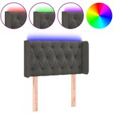 Maison Chic led posteljno vzglavje - vzglavna omarica - nočna omarica temno sivo 83x16x78/88 cm žamet, (21711927) Cene