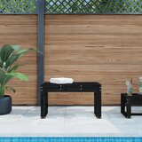  The Living Store Vrtna klop črna 80x38x45 cm trdna borovina - Vrtna Klop, (21478780) | Shoptok.si