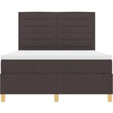 Box Postelja z vzmetnico Temno rjava Tkanina 160 x 200 cm Trajna, (22067313) | Shoptok.si