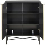 Mömax komoda madrid, barva hrasta, črna | Shoptok.si