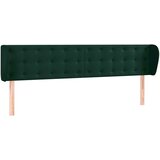  Uzglavlje s ušima tamnozeleno 163x23x78/88 cm baršunasto | Eponuda.com