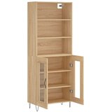 Visoka komoda hrasta sonome 69,5x34x180cm od konstruiranog drva | shoptok.hr