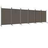 Sobna Paravan 6-delni antraciten 520x180 cm blago, (20594943) | Shoptok.si