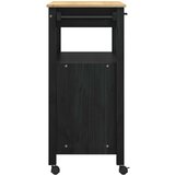  Kuhinjski kolica MONZA Crna 84 x 40 x 88,5 cm | shoptok.hr