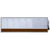 Ploča piši-briši + pluto Quarter tjedni plan, 19 x 58,5 cm