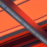 Tenda na ručno uvlačenje LED 350 x 250 cm narančasto-smeđa | shoptok.hr