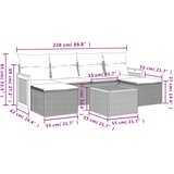  7-dijelni set vrtnih sofa sivi od poliratana | shoptok.hr