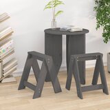 vidaXL Stolci 2 kom sivi 40x40x45 cm od masivne borovine Cijene