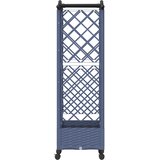  Povišeni krevet s mrežom i krovom Siva 124 x 40 x 129 cm PP | shoptok.hr