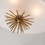  Quoizel STARING-3P-DG-OPAL-Luster na šipci STARING 3xE14/40W/230V pr.45,7cm zlatna | Eponuda.com