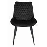 Brandless Stol VERDO - črn žamet / črne noge x 1, (22055140) | Shoptok.si