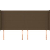  Uzglavlje s ušima tamnosmeđe 163x16x118/128 cm od tkanine | Eponuda.ba