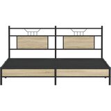 vidaXL Okvir kreveta bez madraca boja hrasta sonome 160x200 cm drveni | shoptok.hr