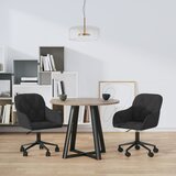 Maison Chic Vrtljiv Jedilni stoli - Vzorci stoli 2 kosa črn žamet A1621, (22031044) | Shoptok.si